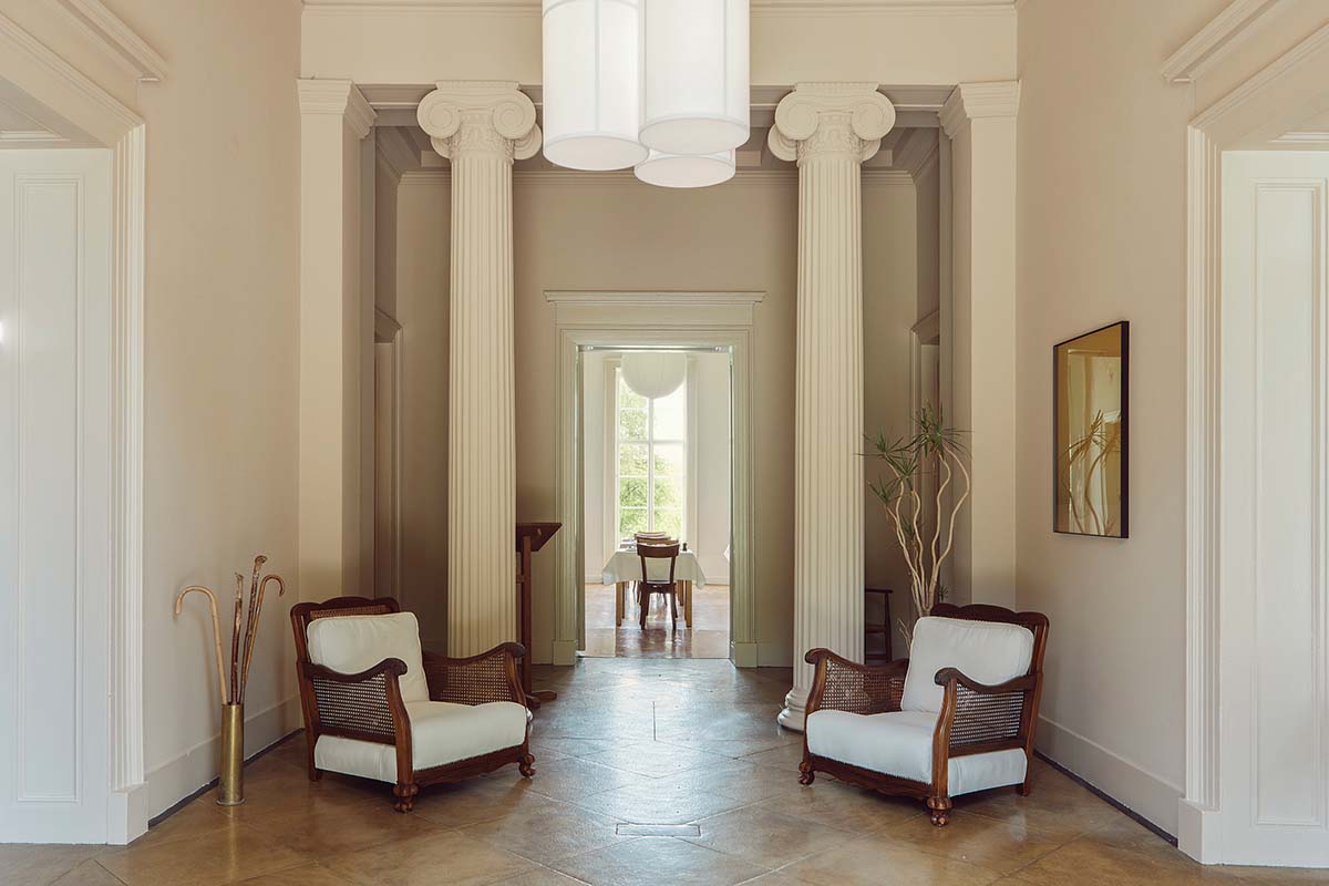 Boath House image of the entryway in Nairn, Scotland