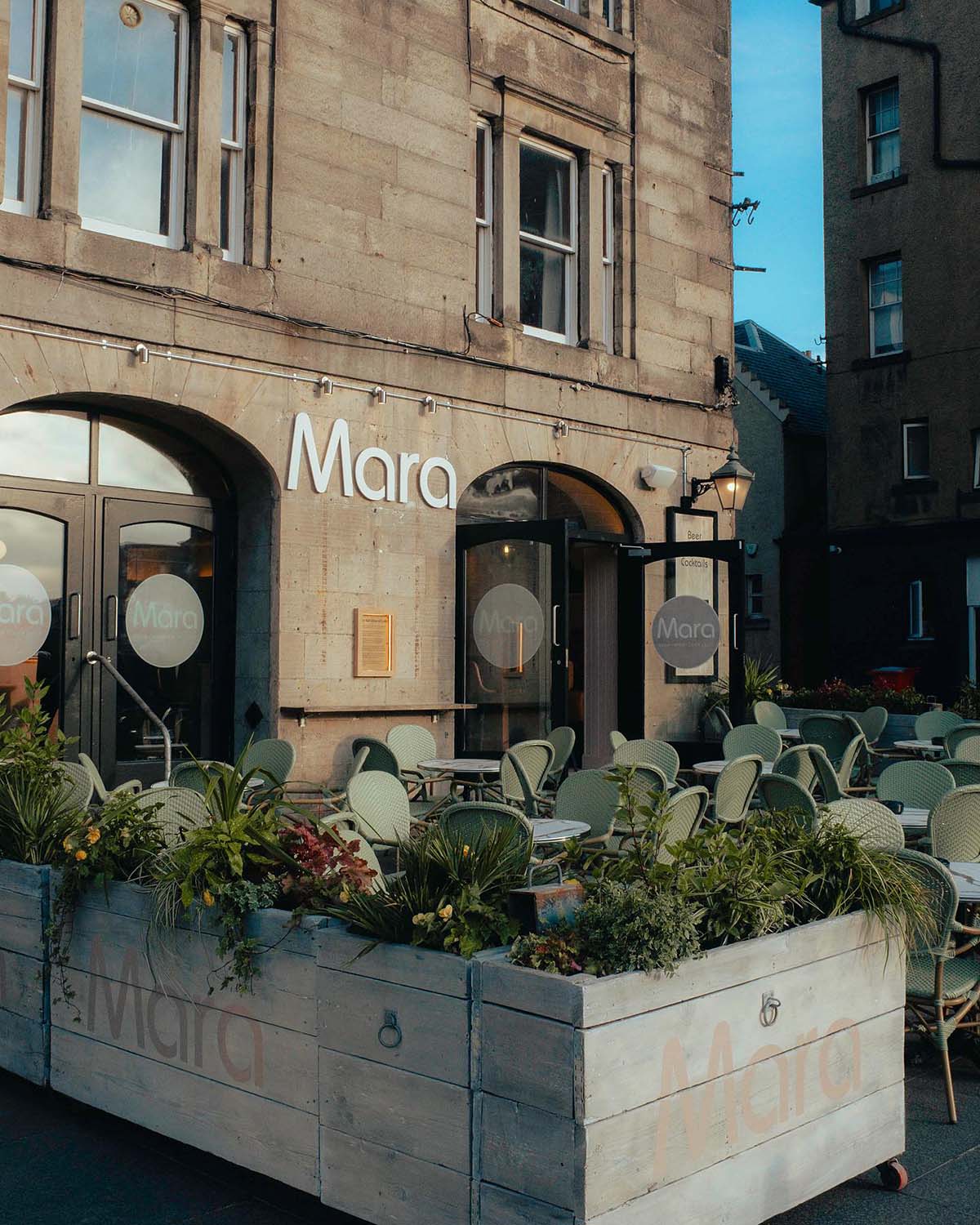 outdoor seating are in new Edinburgh bar