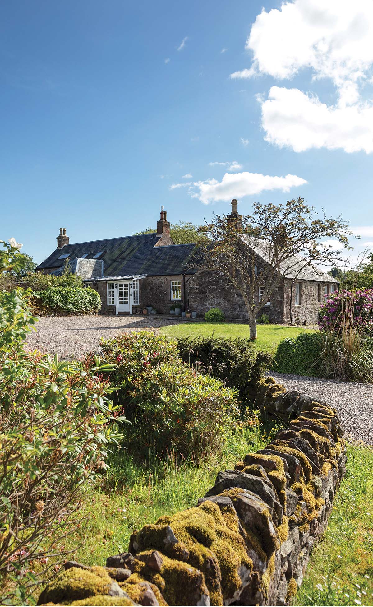 external of HillockBrae farm cottage in perthshire