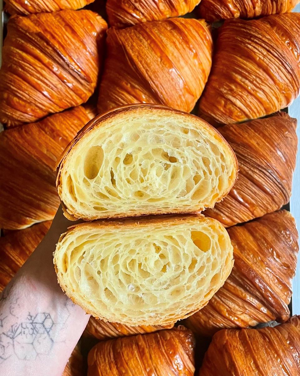 maple leaf bakery croissant, made for the Scotland's best croissant competition, hosted by Edinburgh butter company