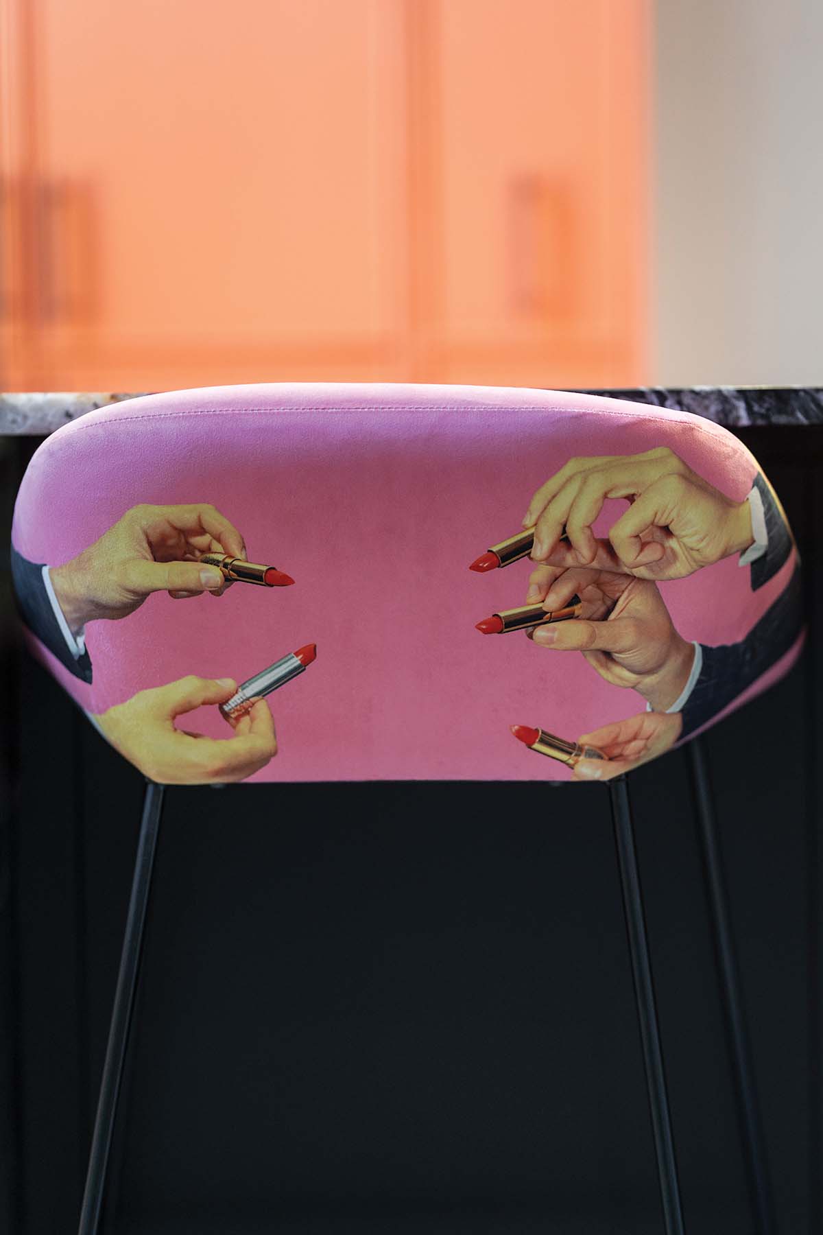 Seletti’s irreverent Toiletpaper barstools