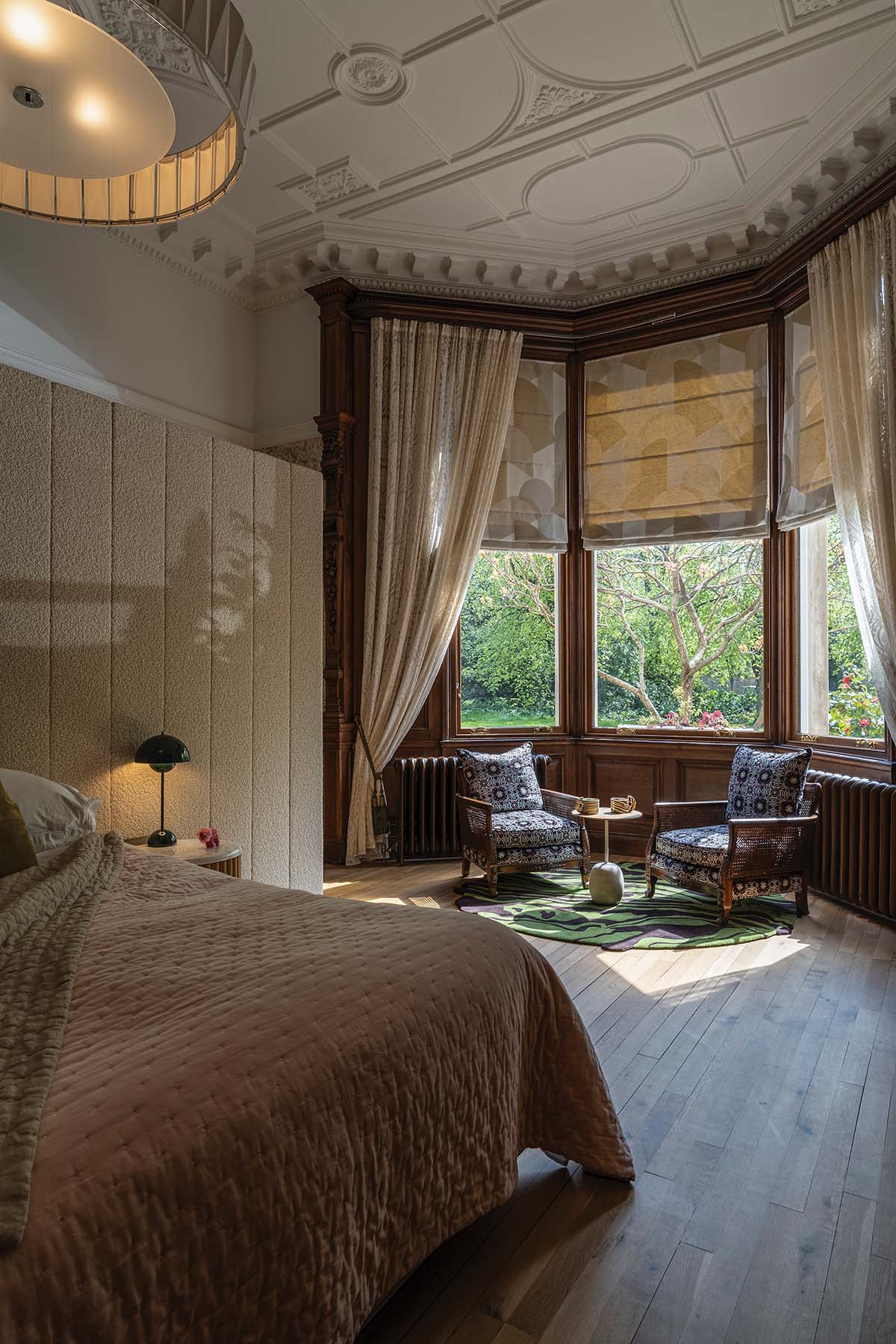 bedroom designed by anna campbell jones in glasgow scotland