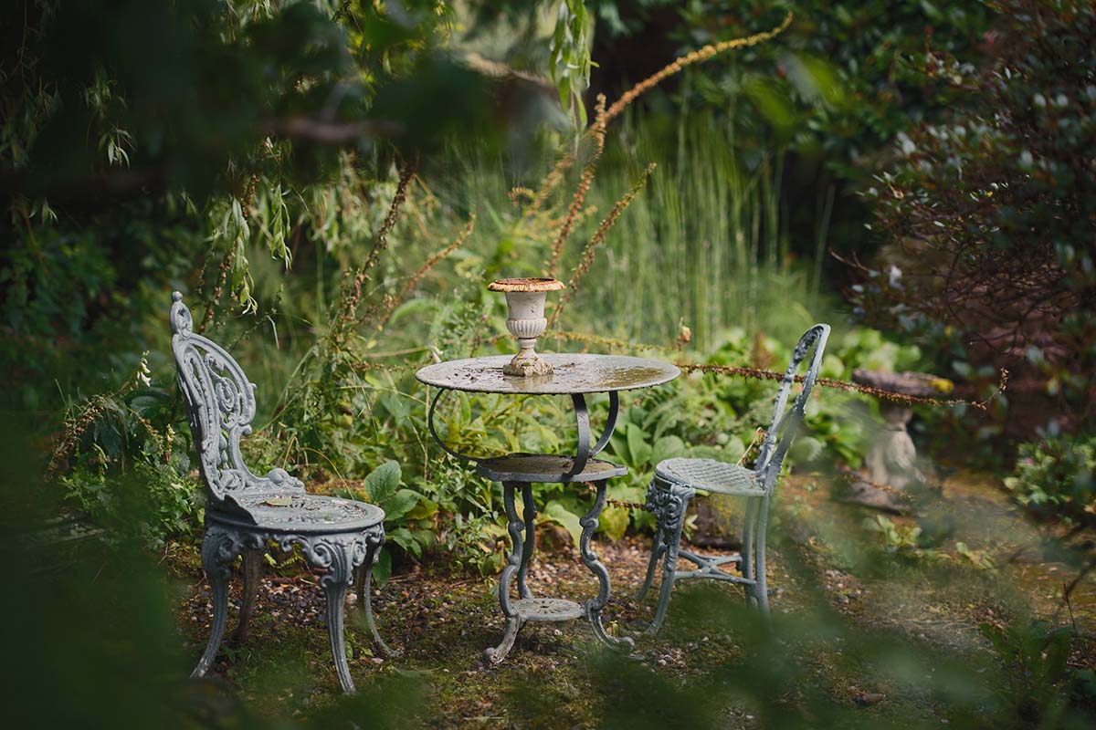 secret garden in a scottish cottage