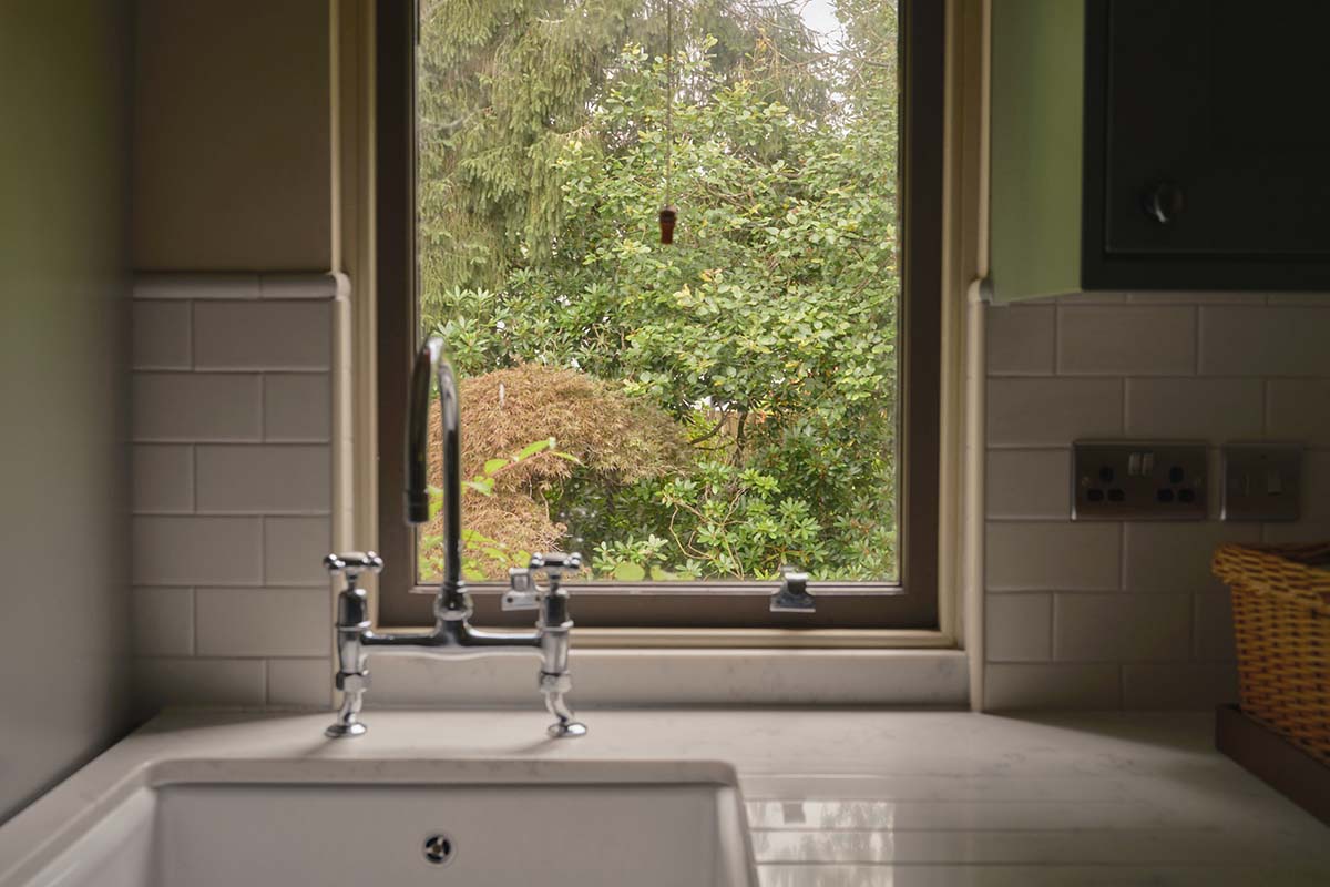 hidden utility room in scottish cottage