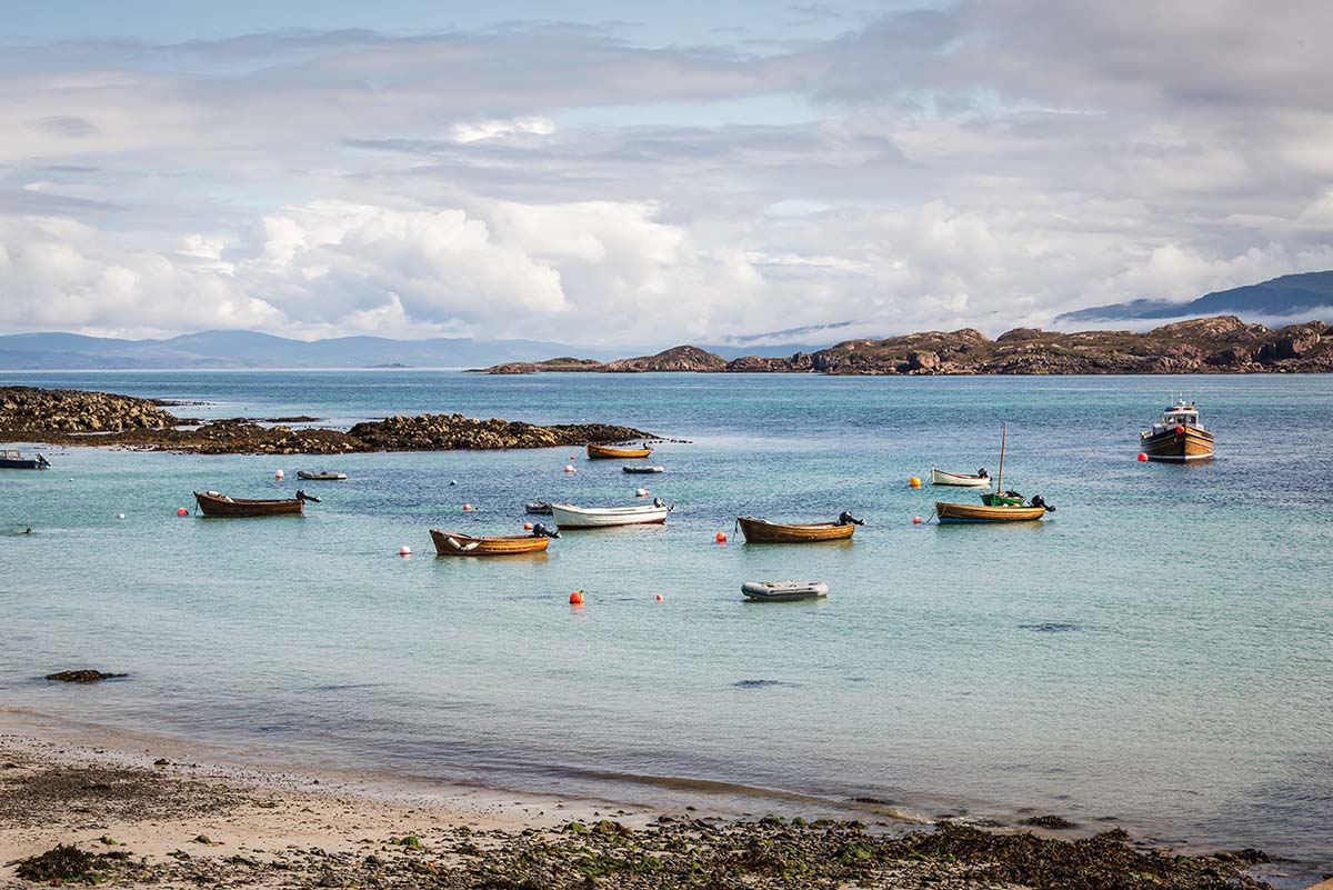 view from fern cottage on the isle of mull