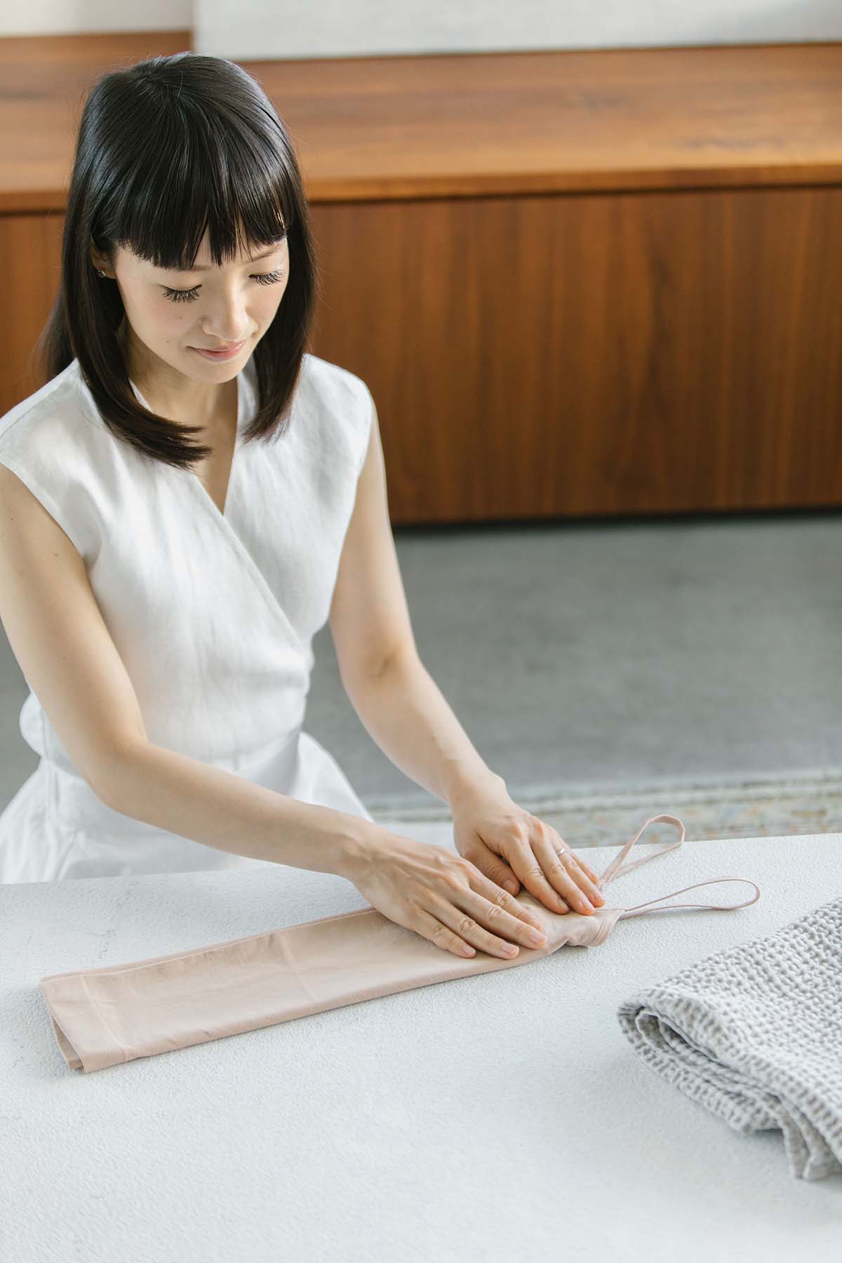 marie kondo folding as part of the konmarie method