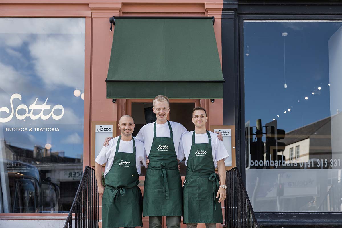 opening of sotto restaurant in edinburgh, stockbridge