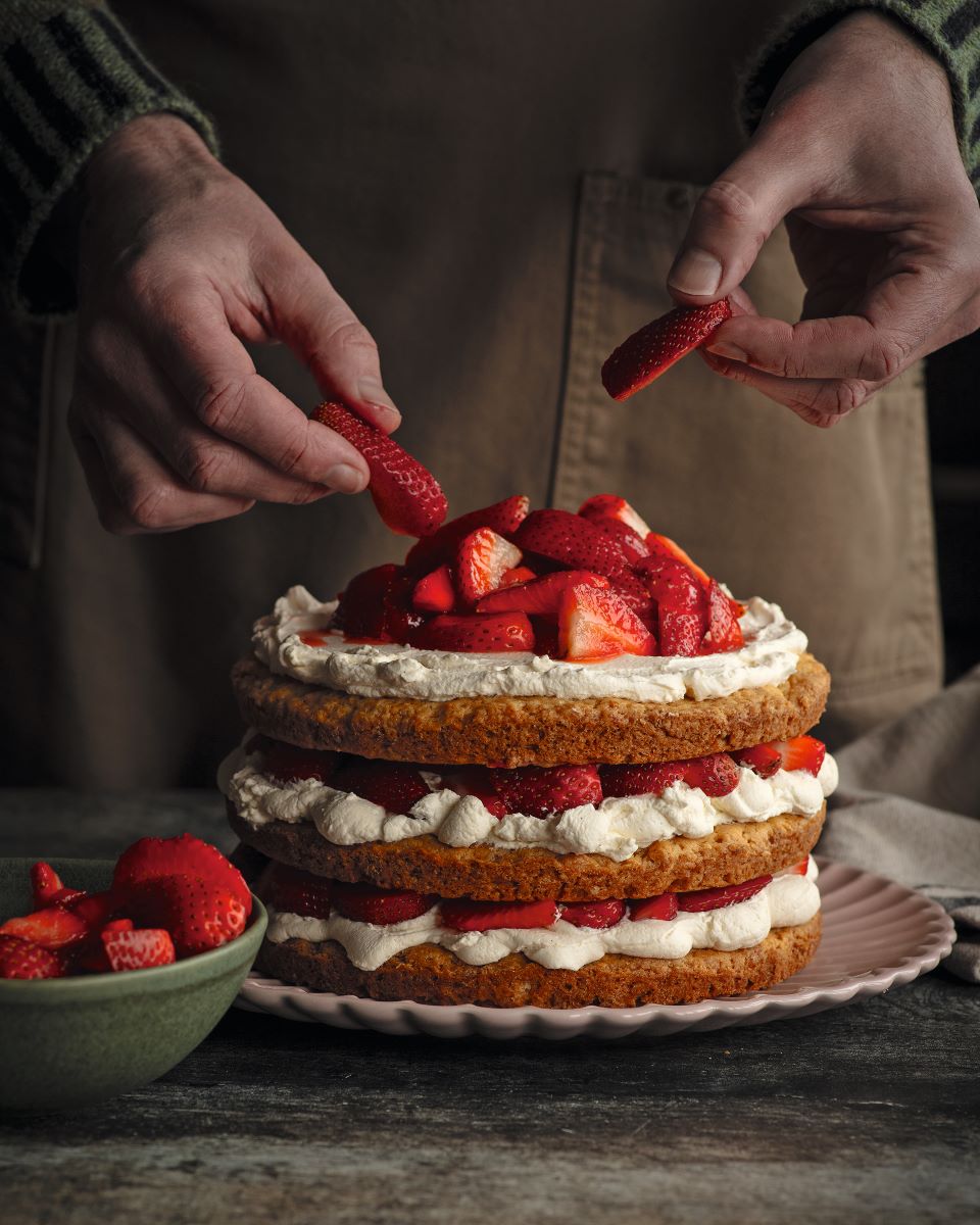 strawberry shortcake by the Hebridean baker