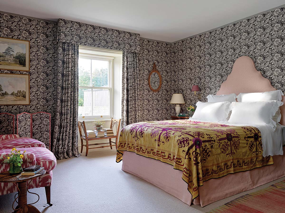 north farm in durham, interior shot of the master bedroom