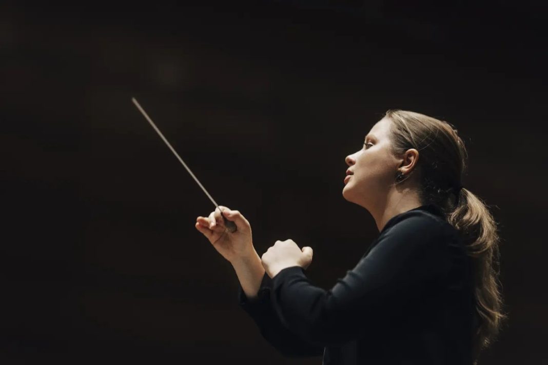 Conductor Emilia Hoving by Nikolaj Lund for nordic music days festival 2024 in glasgow