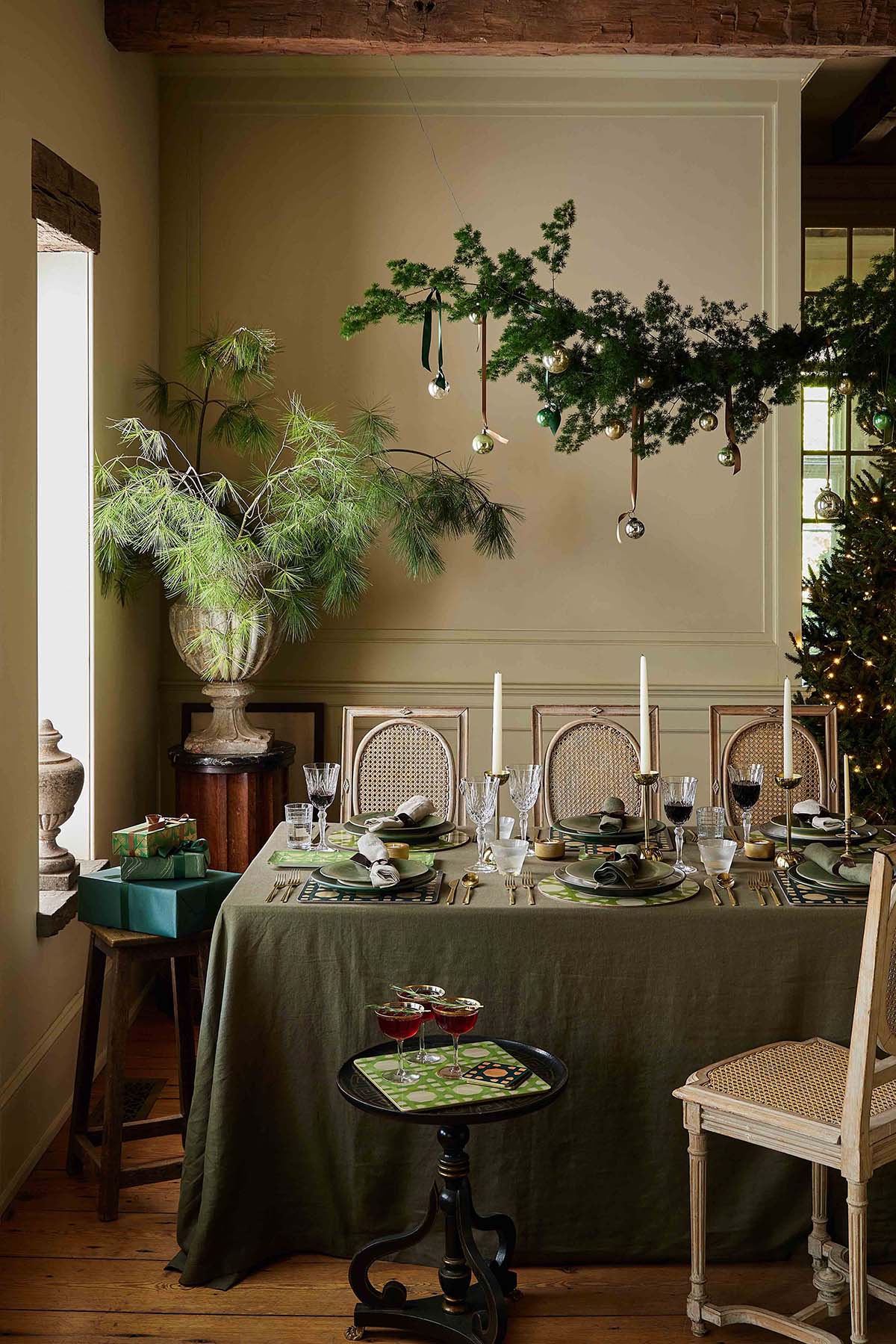 A natural tablescaping idea from Hestia Living, by ____. HestiaLiving draws inspiration from 1920s designer André Groult's unparalleled craftsmanship, infusing it with a contemporary twist to create everyday objects