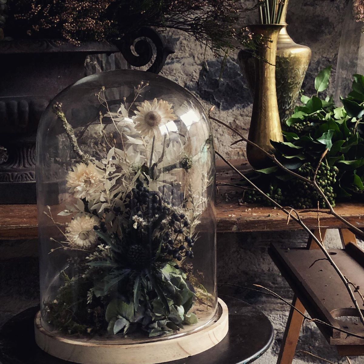 wild gorse bell jar arranging class