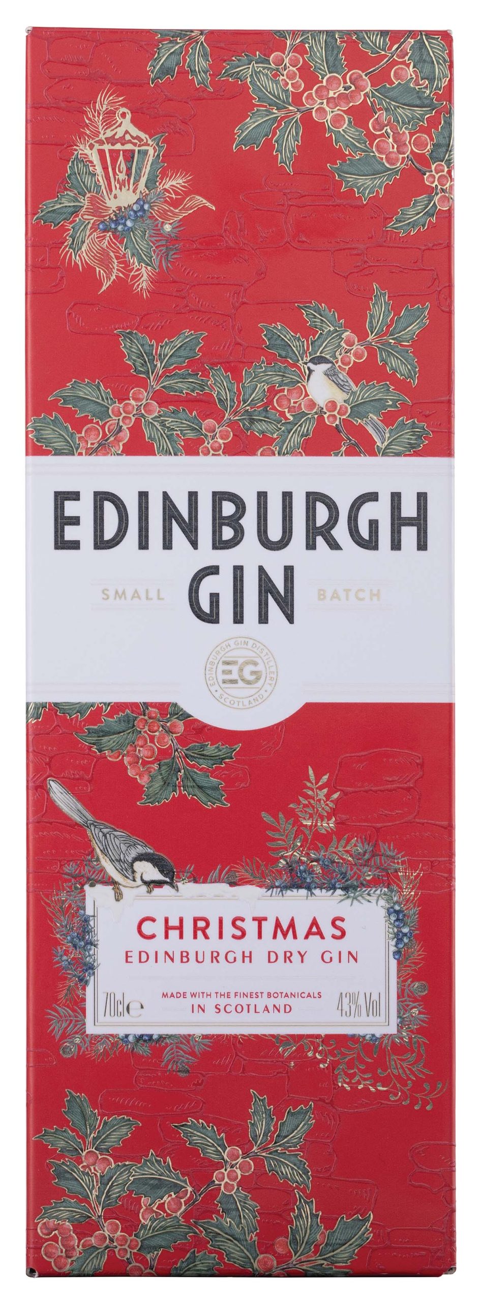 Christmas gin by Edinburgh Gin