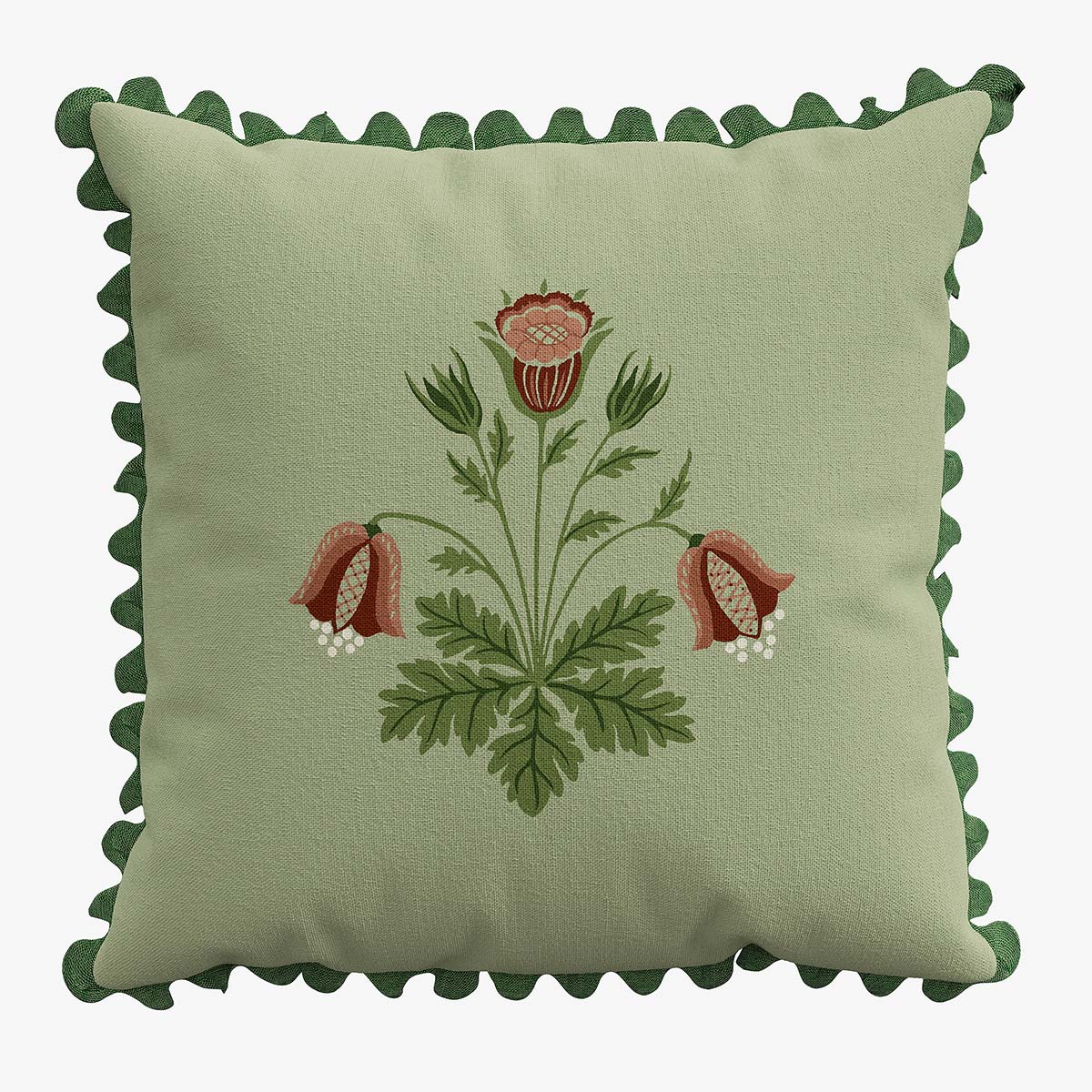 Emery Walker x Morris & Co. Rose Cushion, part of H&IS christmas gift guide for the home