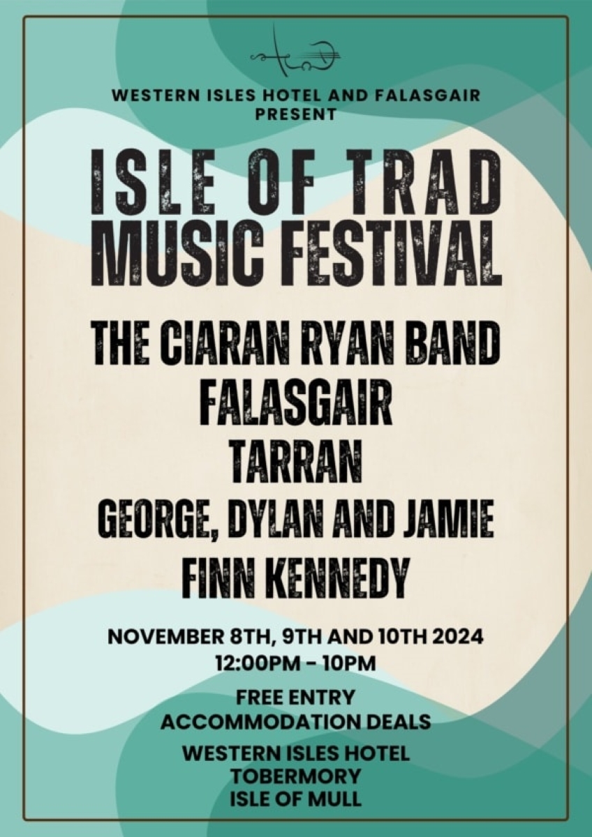 what's on in scotland - isle of trad music festival on the isel of mull in tobermory