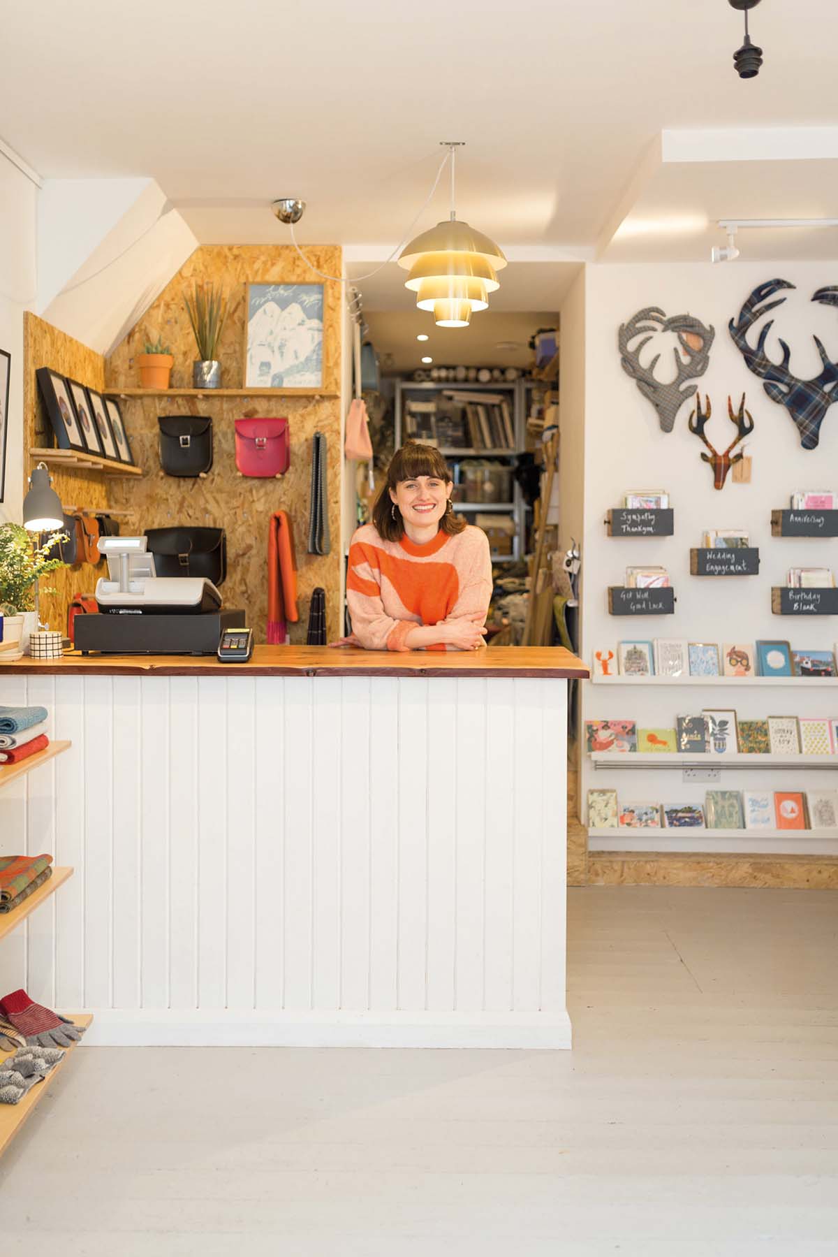 interior shot with owner of OR in skye - independent stores to shop this christmas 2024