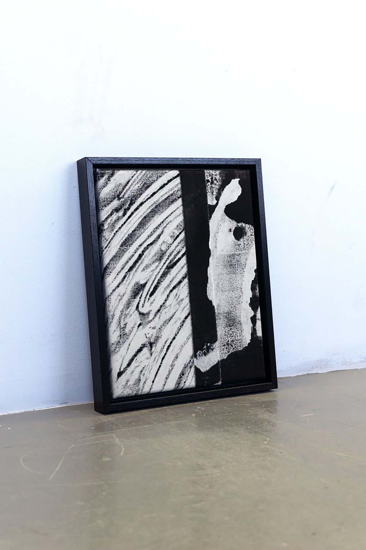 Benassi Artworks Liquid Skies framed monochromatic collage, £110