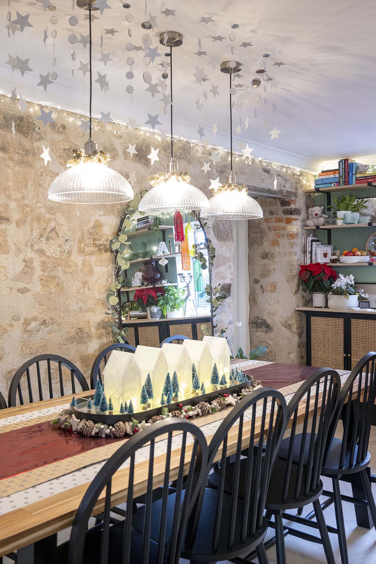 Scotland's christmas home of the year santa's snug home decorated for christmas with green, red and all the classic characterful decorations