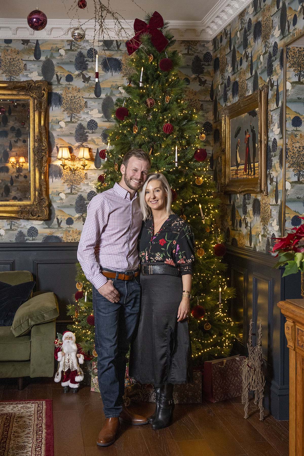 Scotland’s Christmas Home of the Year 2024 - festive farmhouse owners Mark and Angela