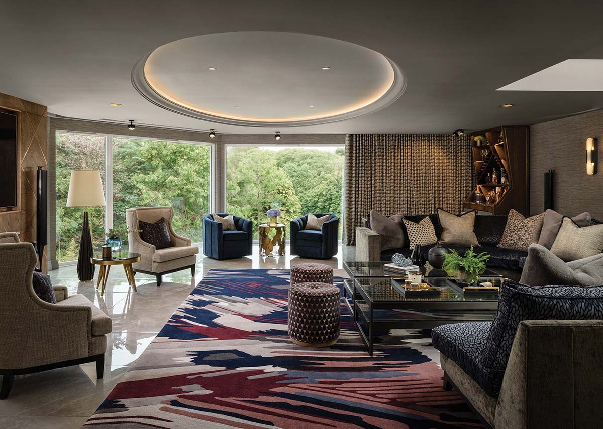 main living room in an old renovation of a 60s home in glasgow, scotland by claire mclaine