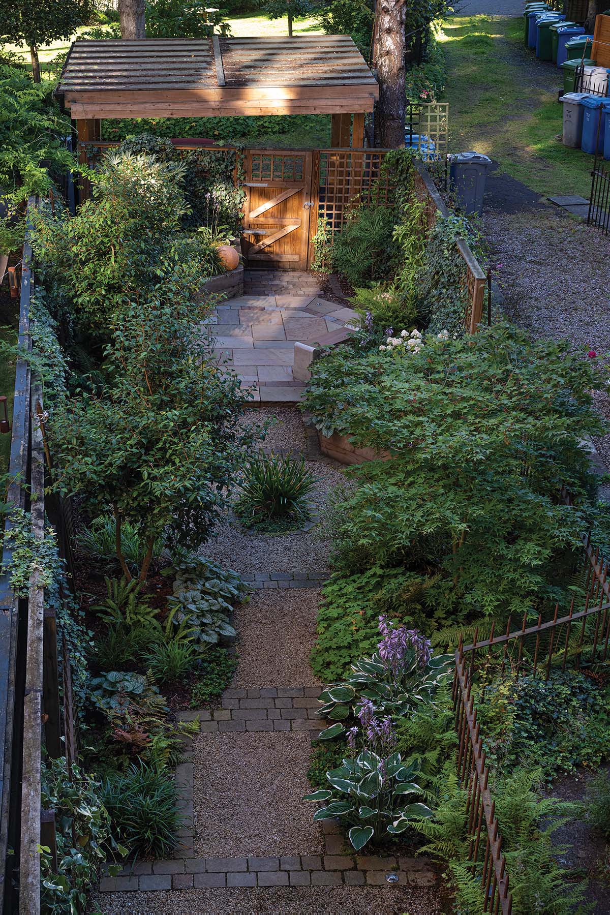 Tenement garden in Glasgow