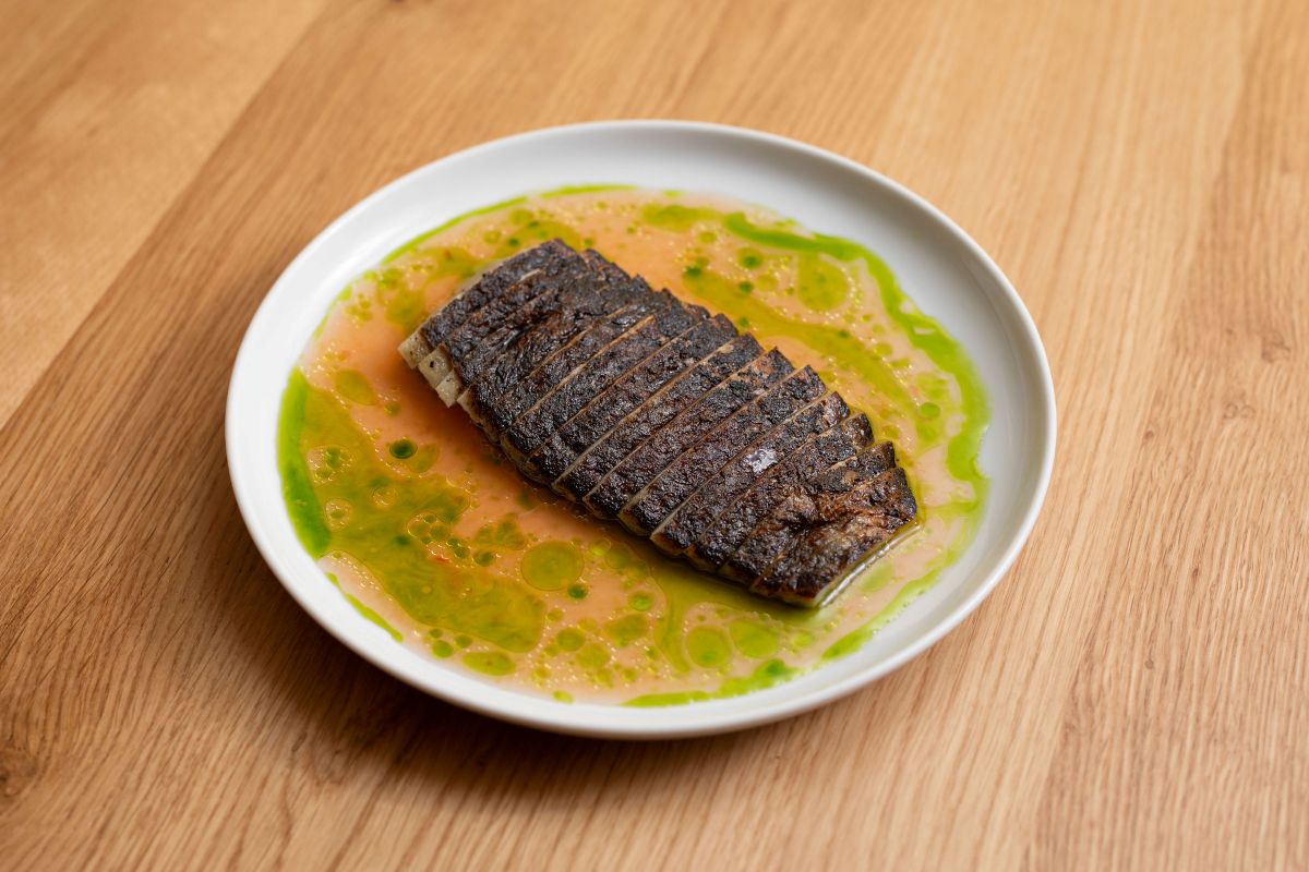 Ox and Finch BBQ bream crudo