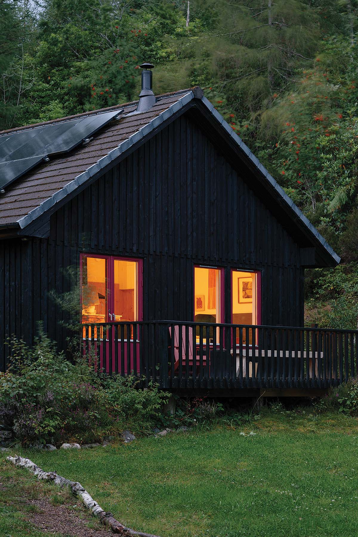 mysterious woodland holiday home Borradill on the west coast of scotland