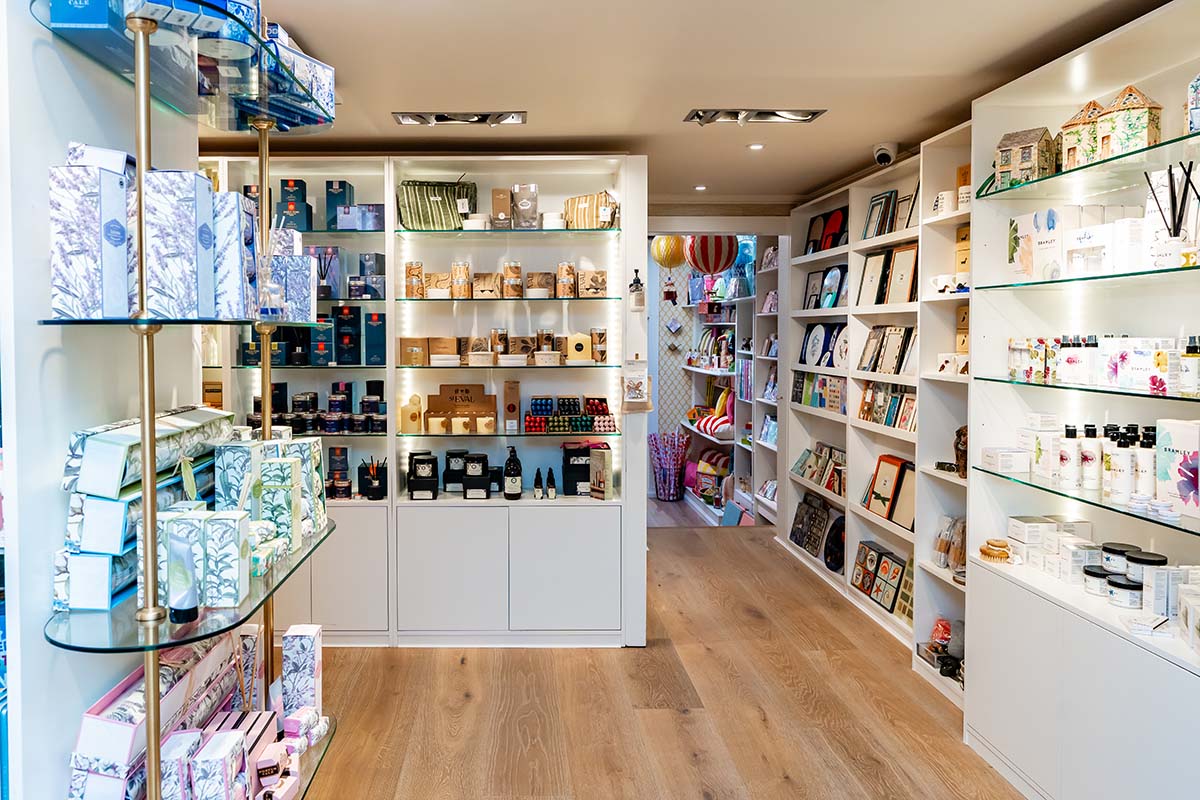 Farmore interiors shop in st andrews stocking eclectic glabally-sourced homeware including card, ceramics, skincare, furniture, art and baby toys