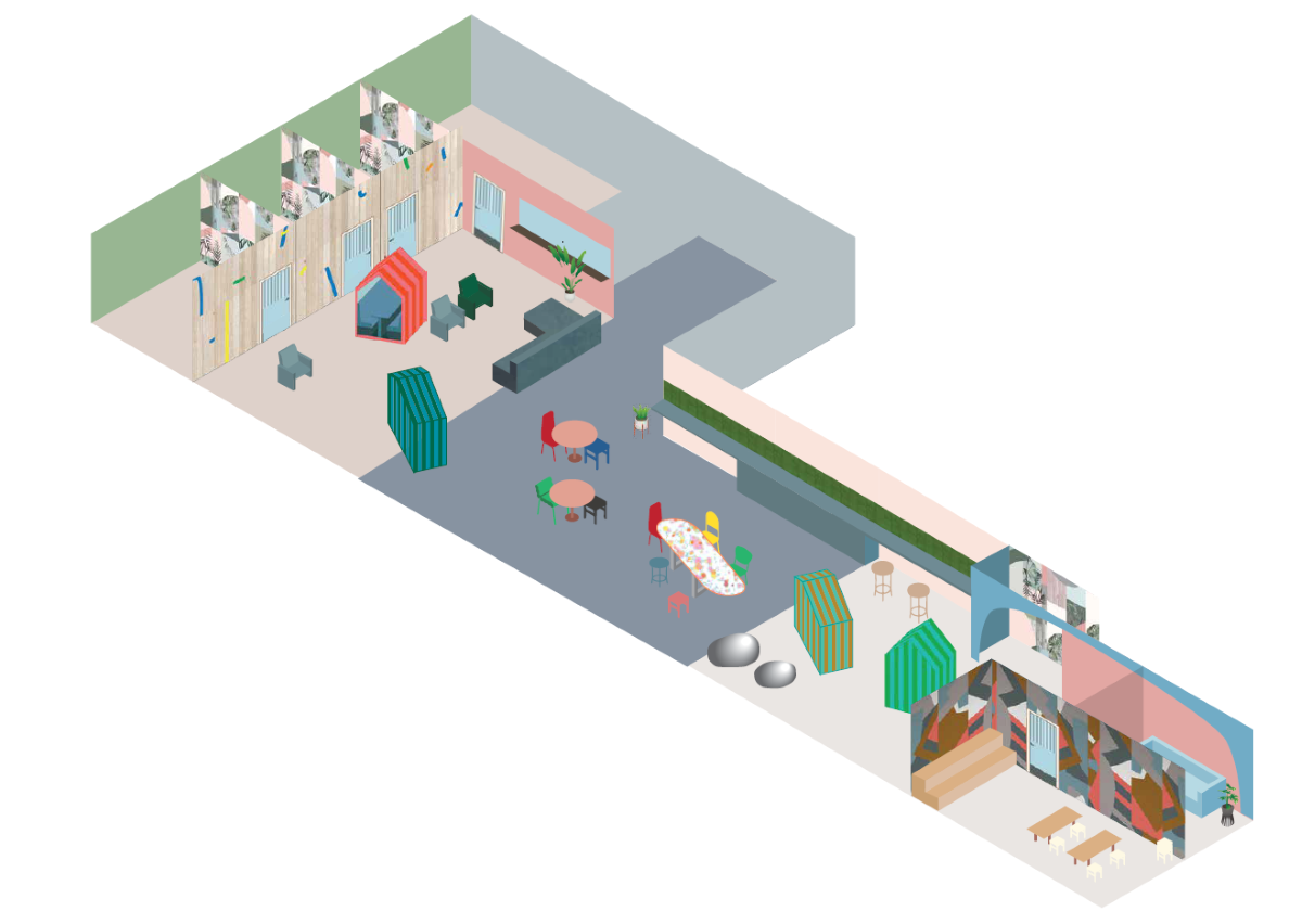 Artist's impression of new mental health support Nooks