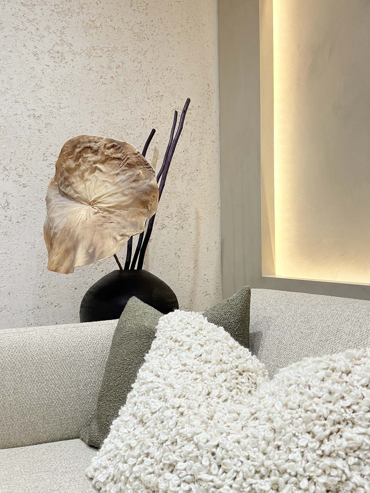 valenco surface design crafts microcement surfaces and decorates with BoConcept contemporary furniture giant