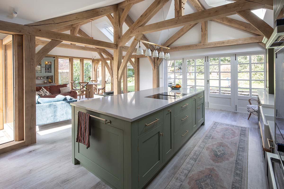 Shaker-inspired kitchen designed by Louise Parr for The Painted Kitchen in Cupar, Fife