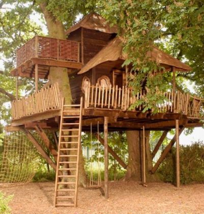 Treehouse for children built by JADESA Joinery, a south Ayrshire-based joinery company who specialise in crafting unique outdoor spaces