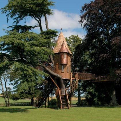 Treehouse Castle built by JADESA Joinery, a south Ayrshire-based joinery company who specialise in crafting unique outdoor spaces