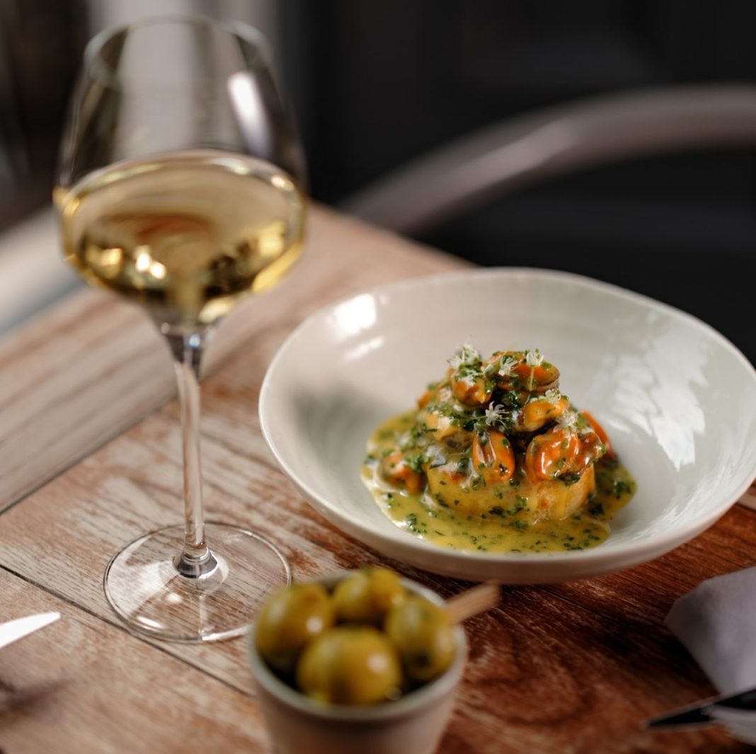 Where to eat during the edinburgh festival fringe 2025: Dulse restaurant's classic crumpet dish, packed with the flavours of the Scottish sea