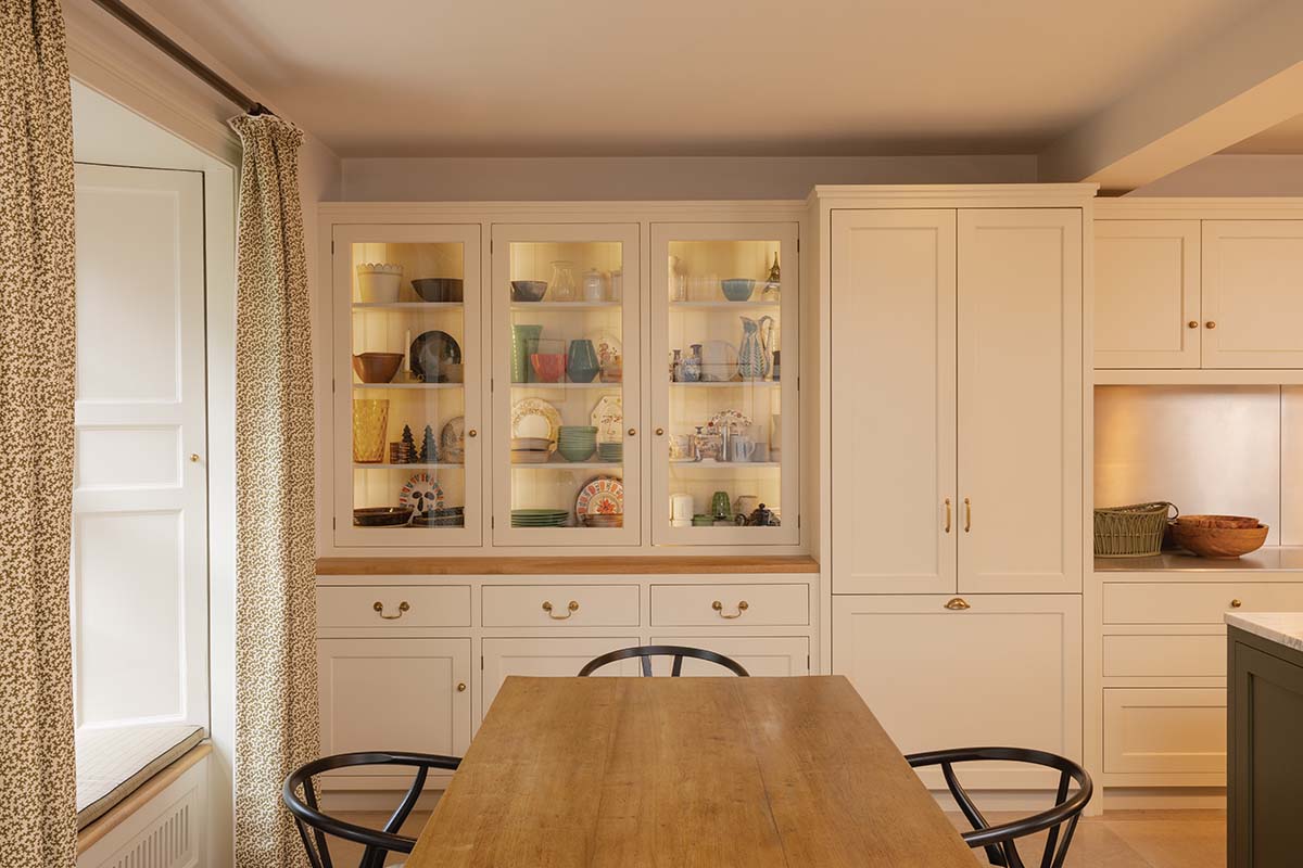 warm kitchen by cameron interiors