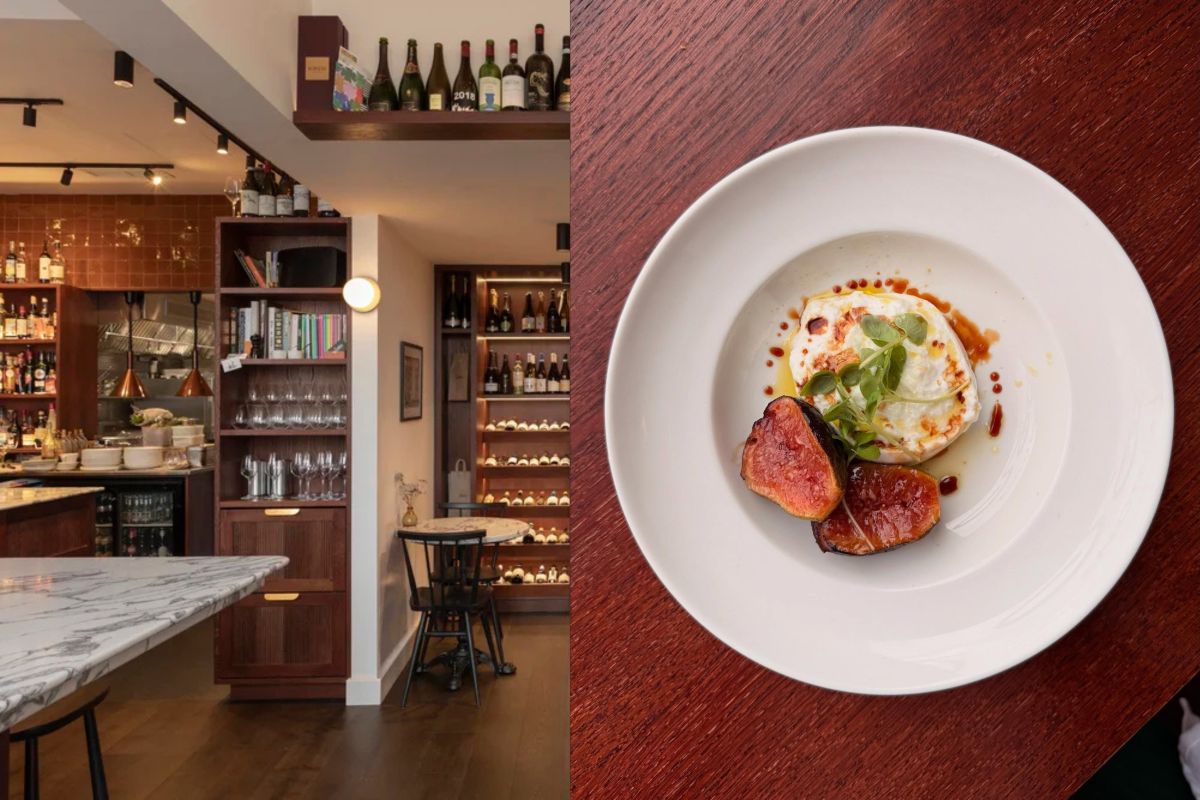 The interior of Sotto, an award-winning Italian restaurant in Stockbridge