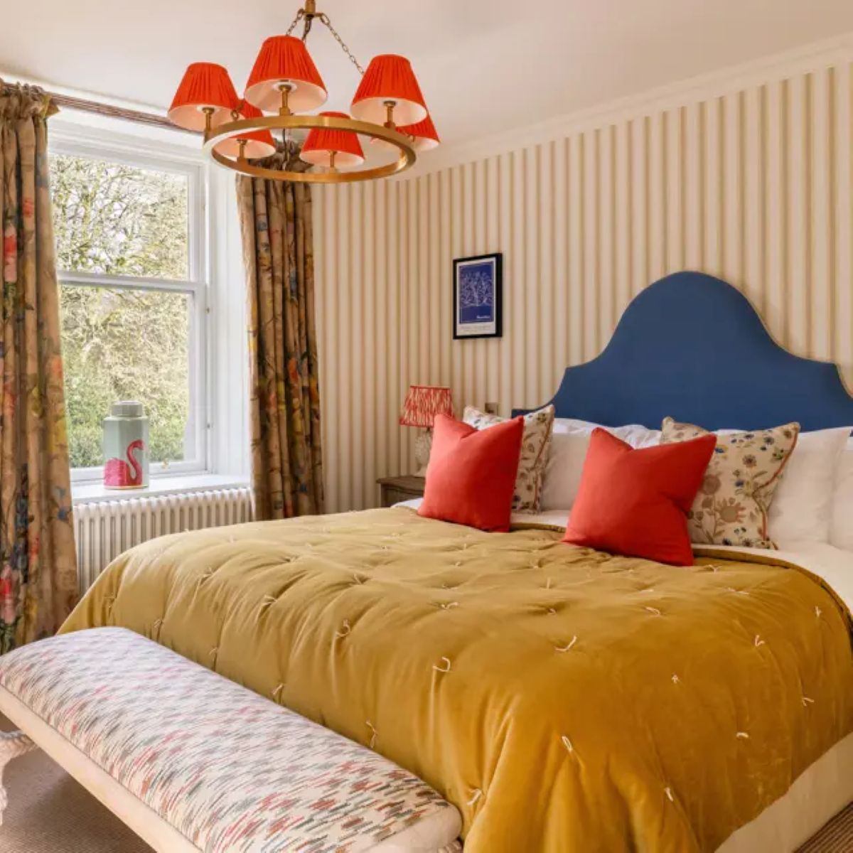 Bedroom in the Dahlia Suite at Cromlix Hotel