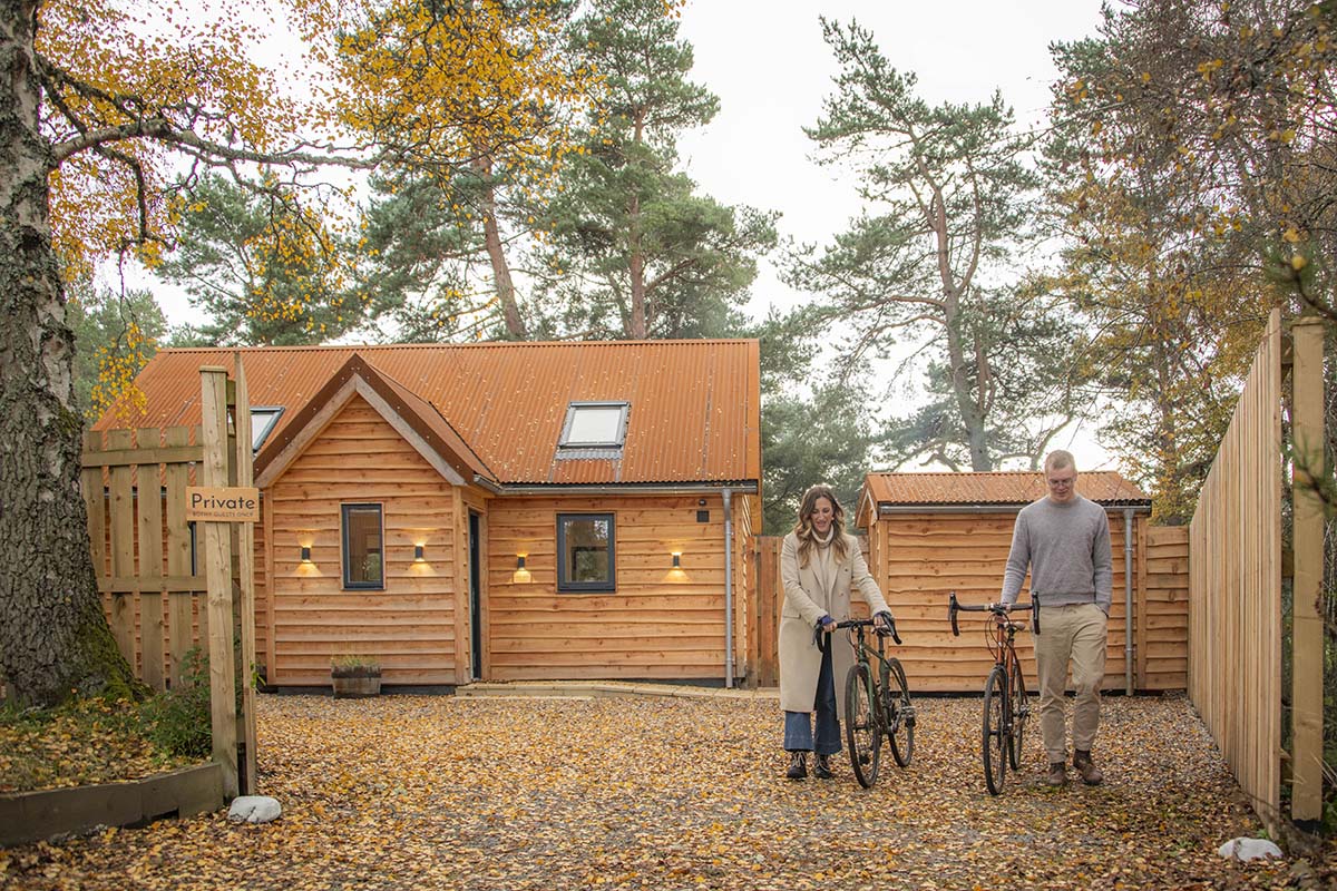 arbor bothy in nethy bridge near abernethy forest in the cairngorms, scotland