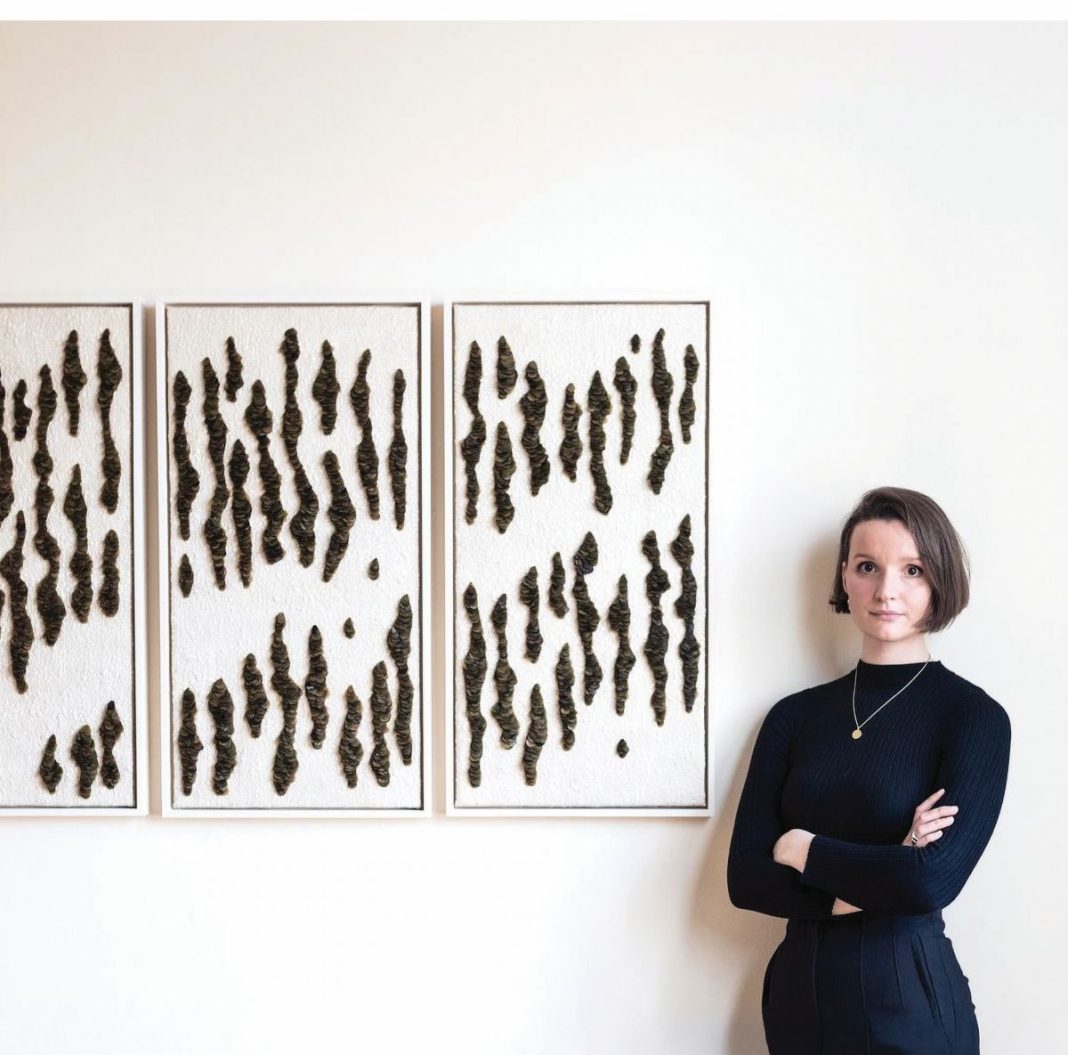 Jasmine Lenington is an Edinburgh-based textiles artist who uses seaweed as her primary material, photographed by Alix McIntosh