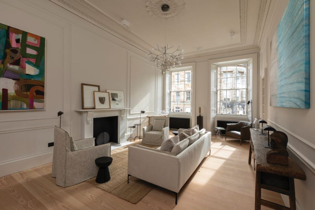 An impressive renovation of a listed property in Edinburgh's New Town, by Helen Lucas Architects, photographed by Angus Bremner