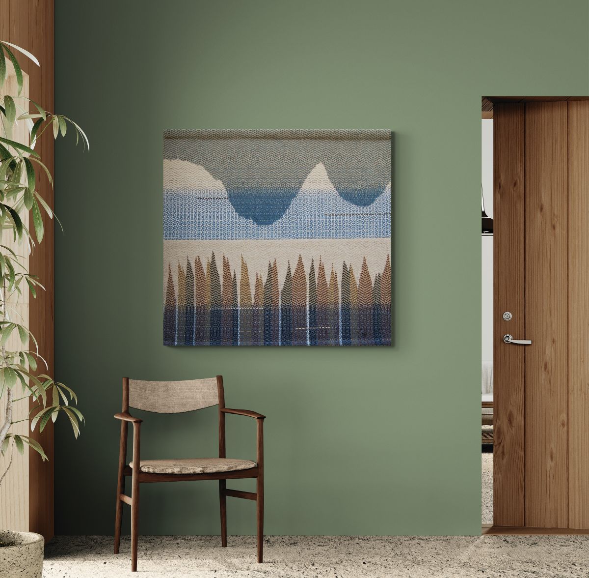 Julia Complin's 'Beyond the Forest' tapestry as part of a buying original art feature - how to buy original art