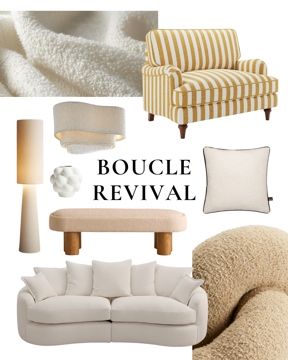 boucle is back - this is how to use the 2026 interior design trend with style