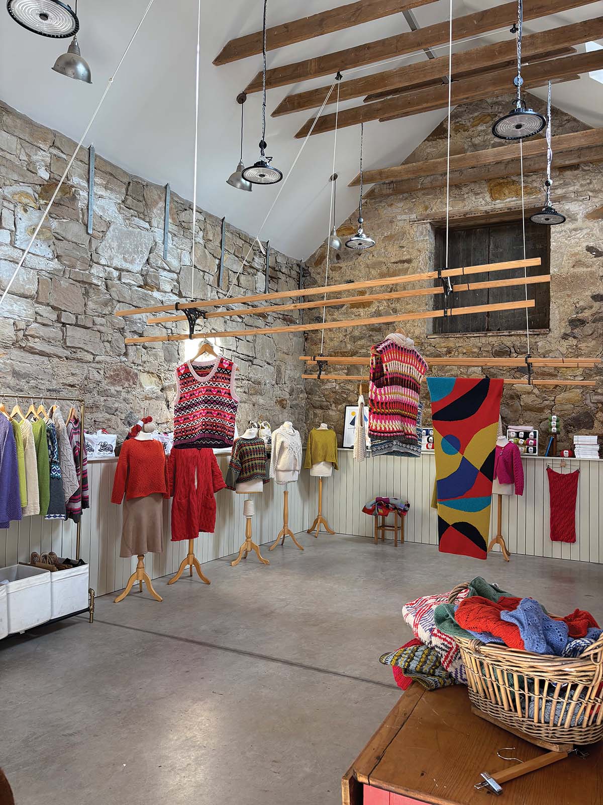 Di Gilpins Wool Hoose at Comielaw Farm is a venue for craft workshops