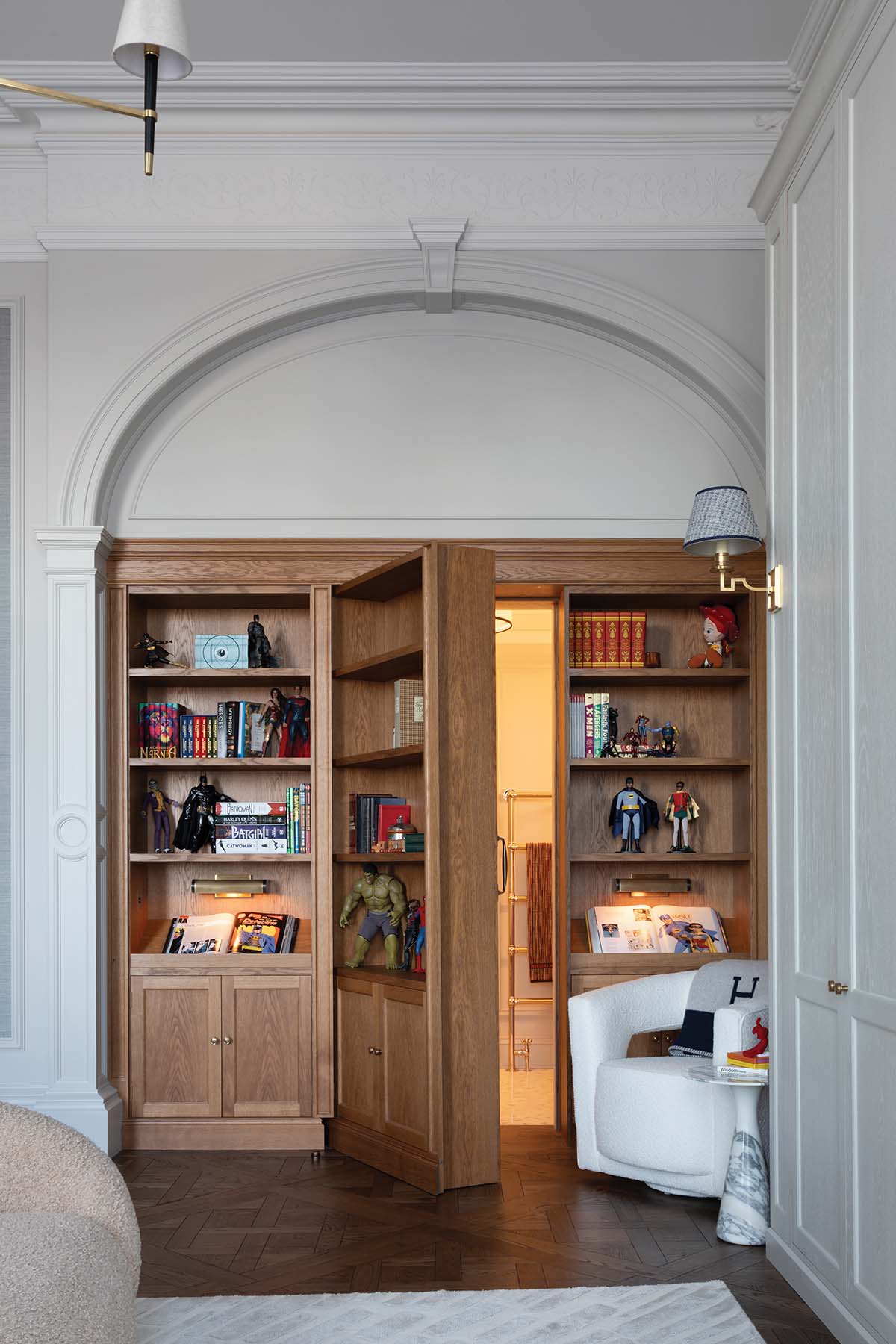 secret room hidden behind a book shelf in a georgian home in edinburgh, booktok, bookcase ideas for readers