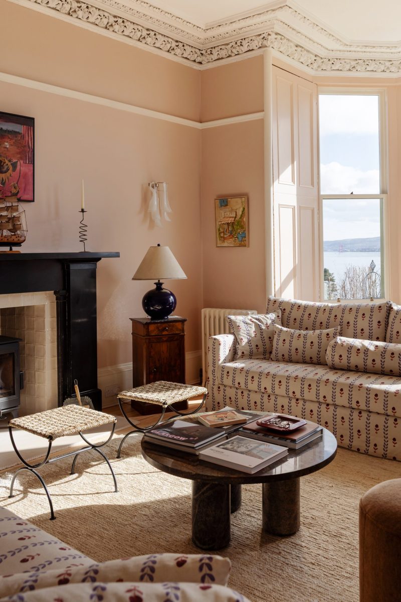 Patricia pictured at home in one of her favourite reading spots