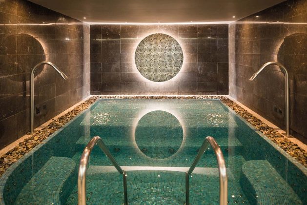 spa heated swimming pool at Lochside House Hotel Spa & Lodges in Scotland