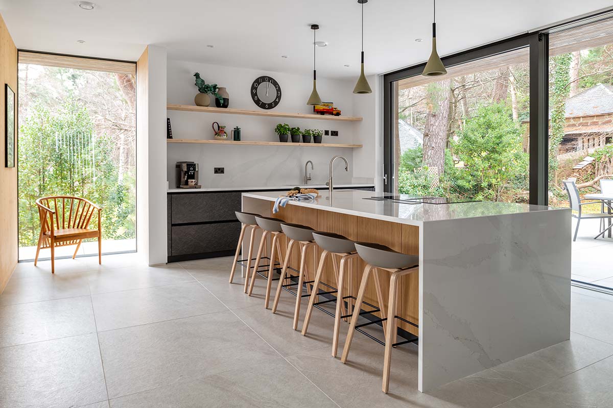 kitchen project - grey and white minimalist kitchen