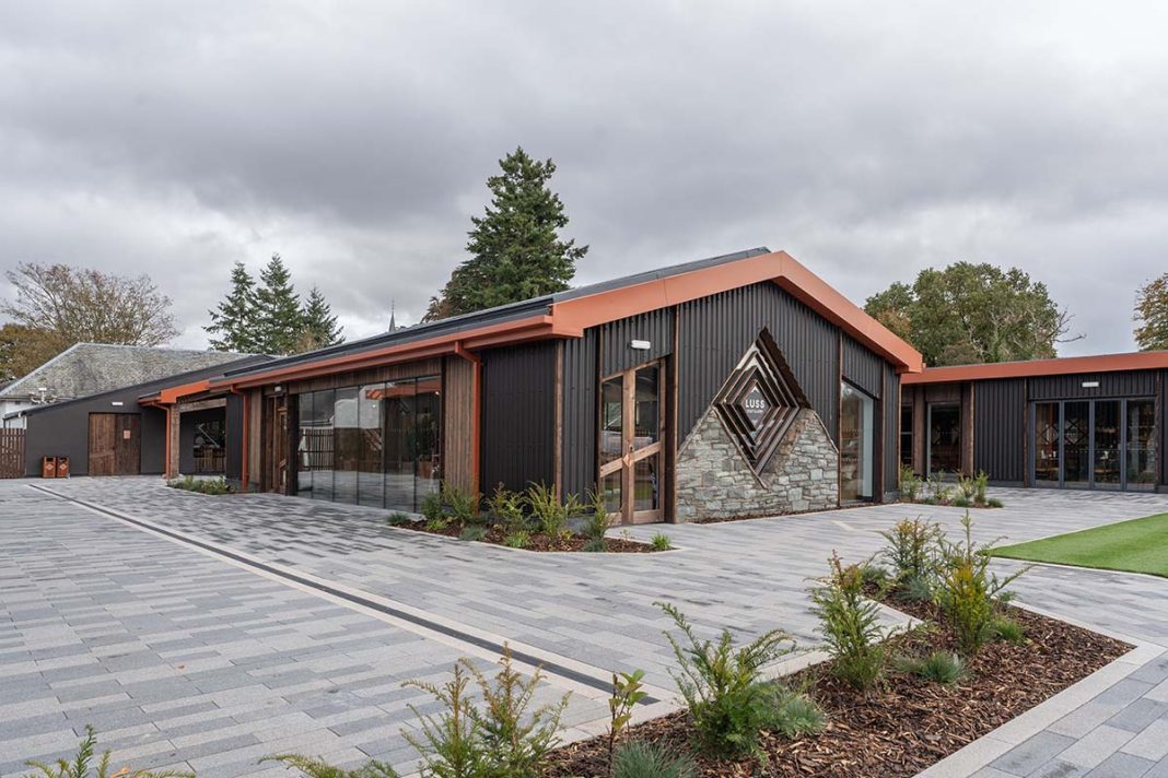 Luss Distillery Exterior, whisky tours in scotland