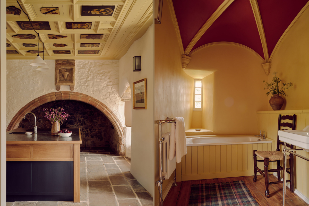 ZM Architecture designs Saddell Castle, shortlistd for Scottish Design Awards 2026, photographed by Jasper Fry for The Landmark Trust