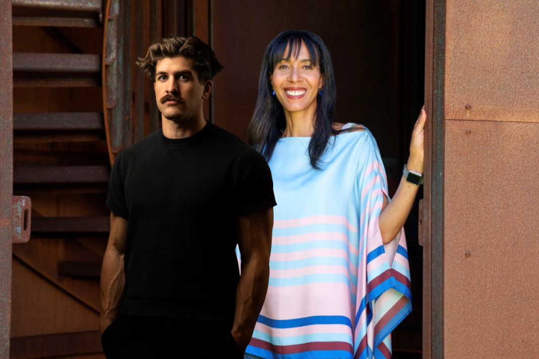 Scotland's Home of the Year's Danny Campbell with Michelle Ogundehin ELLE Decoration editor-in-chief for Fringe by the Sea 2026